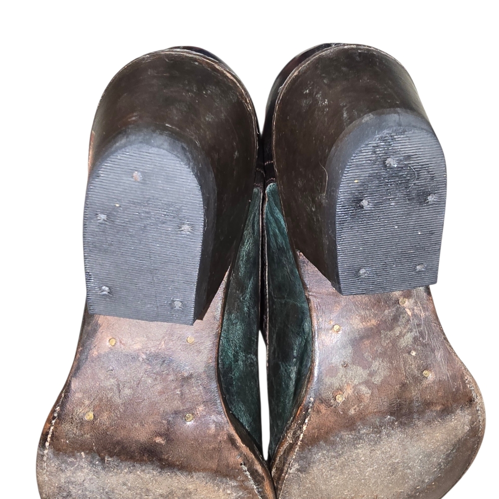 Stetson Dark Teal Oxfords for Men - Picture 6 of 10